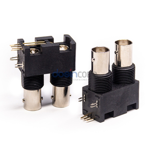 <span class=keywords><strong>BNC</strong></span> nữ Jack nối Angled cho PCB bảng điều chỉnh núi RF Đồng Trục CCTV phụ kiện cáp <span class=keywords><strong>BNC</strong></span> nối 50ohm màu đen - Product Image 5