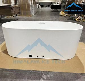 Baignoire de Luxe pour Bain de Glace - Surface Solide Texture Ardoise, Durabilité Toutes Saisons, Idéale pour Hôtels, Resorts, Spas ou Jardins - Product Image 4