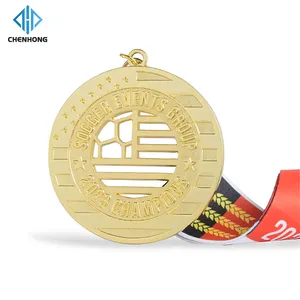 プロのカスタマイズされた体操の勝者メタルカップ賞メダリオンゴールドアスレチックスポーツトロフィーサッカーサッカーメダル