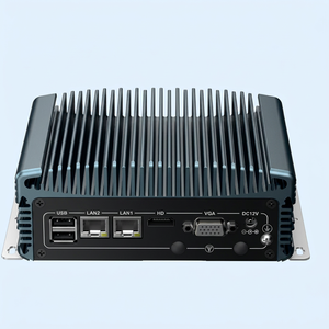 มินิพีซีอุตสาหกรรมไร้พัดลม Intel Core i3 i5 i7 รุ่นที่ 6 7 8 รองรับ 4K HDMI VGA พอร์ต LAN คู่ พอร์ต USB 6 ช่อง RS232/485 คอมพิวเตอร์แบบฝังตัว - Product Image 2