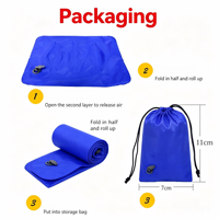 Coussin de siège gonflable portable Nuosenlai, petit tabouret léger et résistant à l'eau pour une utilisation en intérieur/extérieur, camping