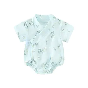 Ultra-Thin Cotton Baby Romper Summer Short Sleeve Onesie With Breathable Design Newborn