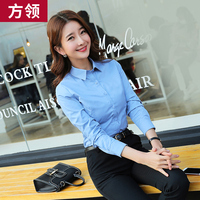 Camisa de negocios negra para mujer de manga larga estilo primavera delgada camisa profesional traje de temperamento Formal ropa de trabajo para mujer Top