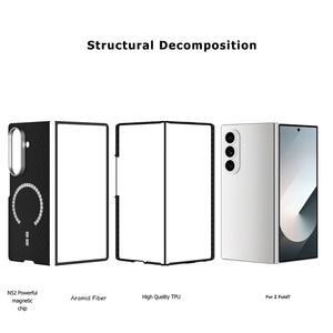 Funda Magnética Simple y Elegante para Teléfono Móvil, con Anillo, Resistente a Impactos, Color Negro Jade, para <span class=keywords><strong>Samsung</strong></span> Galaxy Z Fold 7 - Product Image 6