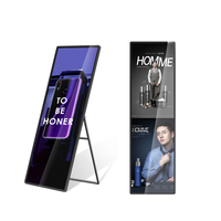 Écran LED numérique personnalisable à bords étirés pour affichage publicitaire, écran d'ascenseur, système d'exploitation Android, boîtier métallique, centre commercial