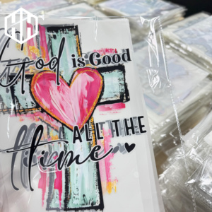 Hot Sale Christian Clothing <strong>Iron</strong> <strong>on</strong> Clothing Label Heat <strong>T</strong>-<strong>shirt</strong> Sticker DTF <strong>Transfers</strong> PET <strong>Transfer</strong> Printing - Product Image 1
