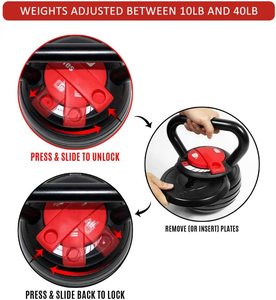 20LB/40LB venta al por mayor con peso ajustable <span class=keywords><strong>Kettlebell</strong></span> con placas - Product Image 5