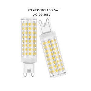 Di alta qualità G9 6W 100 pezzi SMD2835 alloggiamento in ceramica AC100-264V a LED Mini <span class=keywords><strong>lampadina</strong></span> senza sfarfallio G9 luci Led - Product Image 6