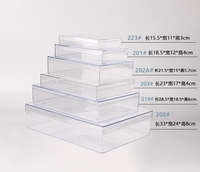 Boîte à tiramisu en plastique transparent de qualité alimentaire, rectangulaire, avec couvercle amovible pour gâteaux, pâtisseries, sucre et cadeaux