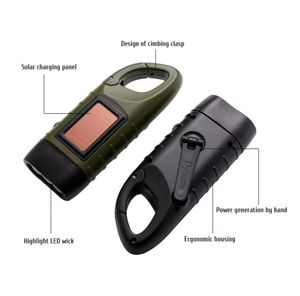 Mini torche LED étanche d'urgence manivelle <span class=keywords><strong>Dynamo</strong></span> <span class=keywords><strong>lampe</strong></span> de poche solaire pour Camping en plein air randonnée IP65 <span class=keywords><strong>lampe</strong></span> Rechargeable - Product Image 4