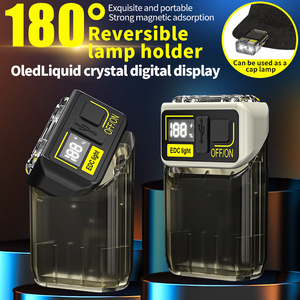 מיני אדום + חתוכה תצוגה דיגיטלית מרובב עט מסובב עם מגנט תליית מנורה מובנית מחנאות סוללה - Product Image 2