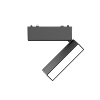 Lumières de Grille réglables en aluminium, piste magnétique de bureau, lumière de Grille Led, lumière de Grille de plafond noire