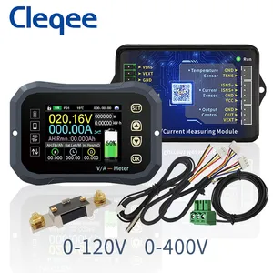 Cleqee เครื่องทดสอบแบตเตอรี่ KG140F,เครื่องวัดความจุของแบตเตอรี่จอแสดงผล LCD ขนาด100โวลต์400A