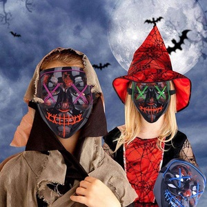 2019 <span class=keywords><strong>Amazon</strong></span> Spot Sale Fancy Purge Neon <span class=keywords><strong>Halloween</strong></span> Led Mask Rave EL Wire Mask para fiesta - Product Image 6