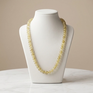 Natural <strong>Clear</strong> <strong>Quartz</strong> Crystal Beaded <strong>Necklace</strong> Healing Stone Round Bead <strong>Necklaces</strong> for Women Fashion Jewelry Gift - Product Image 3
