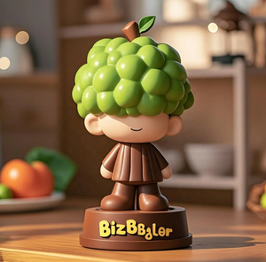 تمثال بوبلهيد مخصص بصورة فاكهة من الراتنج بطول 7 بوصات مصنوع يدويًا بتصميم حيوي لتزيين السيارة والمنزل وكهدايا ترويجية - Product Image 4