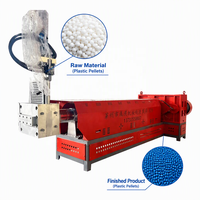 Granulateur de plastique traité pour l'application de granulés et le recyclage du plastique PE, prix des granulés