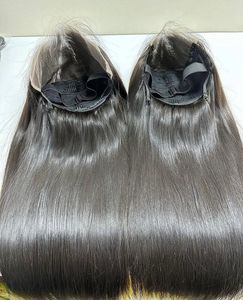 Raw Vietnamese 13X6 HD Lace Frontal Body Wave Wig Pre Plucked Hair Line 250% Density Glueless Human Hair with Pre <strong>Cut</strong> HD Lace - Product Image 3