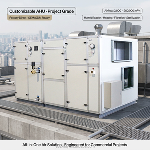 เครื่องปรับอากาศแบบ Fresh Air Handling Unit (AHU) พร้อมระบบกู้คืนความร้อนเพื่อการระบายอากาศในอาคารที่ประหยัดพลังงานและคุณภาพอากาศที่ดี - Product Image 1