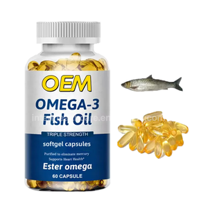 Cápsulas blandas de aceite de pescado OEM omega-3 DHA 500mg 1000mg Suplemento cápsula blanda de aceite de hígado de bacalao Halal - Product Image 2
