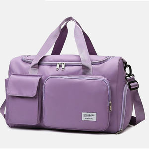 Bolso de viaje para mujer, bolsa de lona deportiva personalizada con compartimiento para zapatos - Product Image 3
