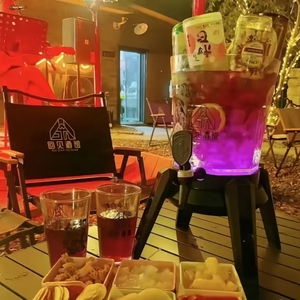 Dispensador de Bebidas Comercial de Alta Capacidad de 3L, Nuevo Estilo, Torre de Plástico para Vino, Jugo y Bebidas Frías para Fiestas - Product Image 4
