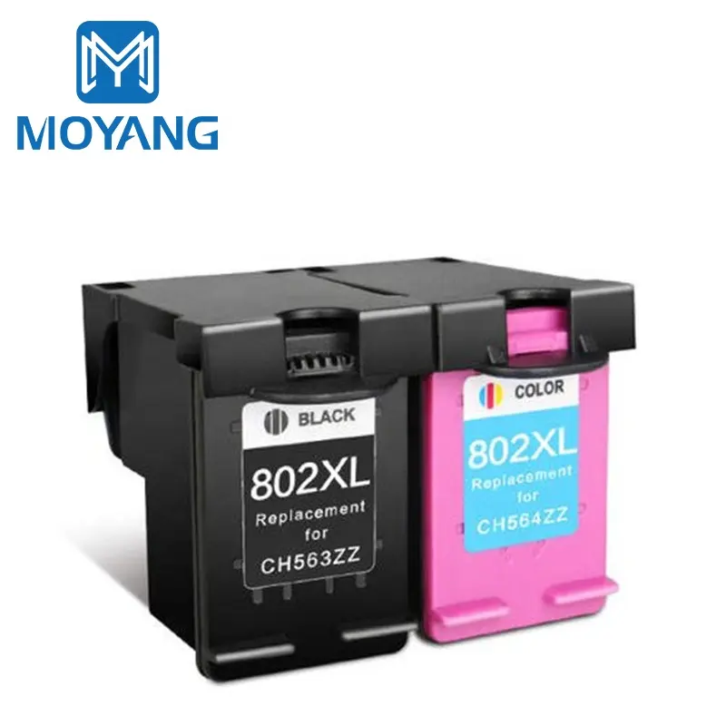 MoYang Hot jual CH563ZZ CH564ZZ cartridge kompatibel untuk HP 802 dengan untuk HP ulang chip