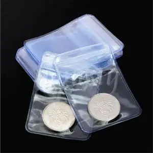 Pochettes de rangement pour porte-monnaie en plastique, 3 tailles