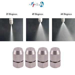 1/4인치 황동 니켈 도금 조절식 포그 캐논 머신 워터 미스트 스프레이 노즐 분진 억제 소독 공기 분무 시스템 - Product Image 2