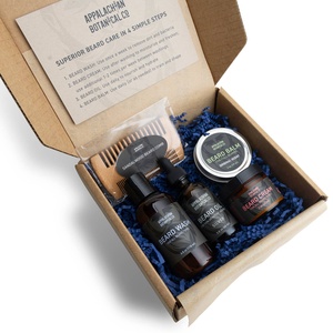 Kit complet de soin de la barbe Appalachian Botanical Co, édition or, ensemble de 5 pièces pour hommes, aspect naturel - Product Image 2