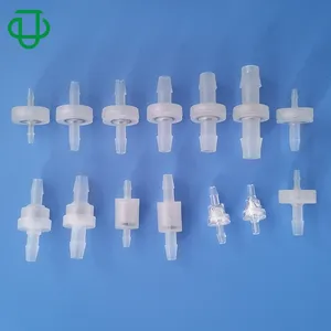 JU Low Pressure Water Ball Spring Duckbill Diaphragm One Way Non Return Barbed Plastic Check Valve