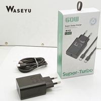 Chargeur mural USB-C Super Turbo 60W X50, charge rapide avec câble Type C pour Motorola, adaptateur secteur USB Type-C PD
