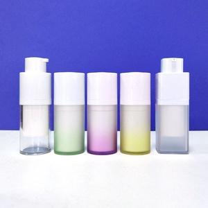 Luxury Airless <b>Pump</b> <b>Bottle</b> 15ml 30ml 50ml Custom Double Wall Frosted Serum Shampoo Lotion Refillable <b>Bottle</b> - Product Image 5