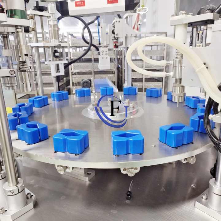 Jinfeng Monoblock Multi-function Automatic Liquid Perfume Spray Bottle Cleaning Filling and Capping Machine
