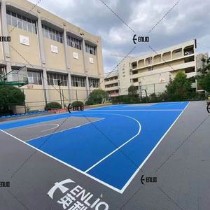 Enlio para exteriores/interiores, Pickleball, deportes, baldosas de suelo entrelazadas para <span class=keywords><strong>tenis</strong></span> y alfombra de cancha de baloncesto multideportiva - Product Image 5