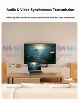 Kit OEM sans fil USB-C TX & HDMI RX, Plug&Play, 98 pieds 1080p, Blanc, Diffusez du vidéo/audio vers un téléviseur/moniteur depuis un téléphone/ordinateur portable
