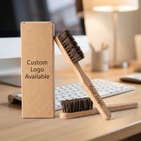 Brosses en bois de hêtre et crin de cheval pour l'entretien des articles en cuir, le dépoussiérage et l'élimination de la poussière de la papeterie et des claviers