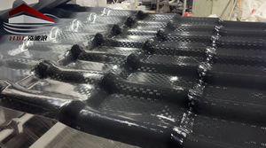 Tôles de toiture ondulées en résine synthétique <span class=keywords><strong>PVC</strong></span> renforcée, design traditionnel, ignifuges, résistantes à la chaleur, anti-UV - Product Image 4