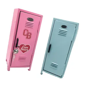 लड़कियों गुलाबी छोटे मेटा ऐली केबिन भंडारण गुलाबी मिनी लाकर्स खिलौना बच्चों कैसीनो नकदी बॉक्स