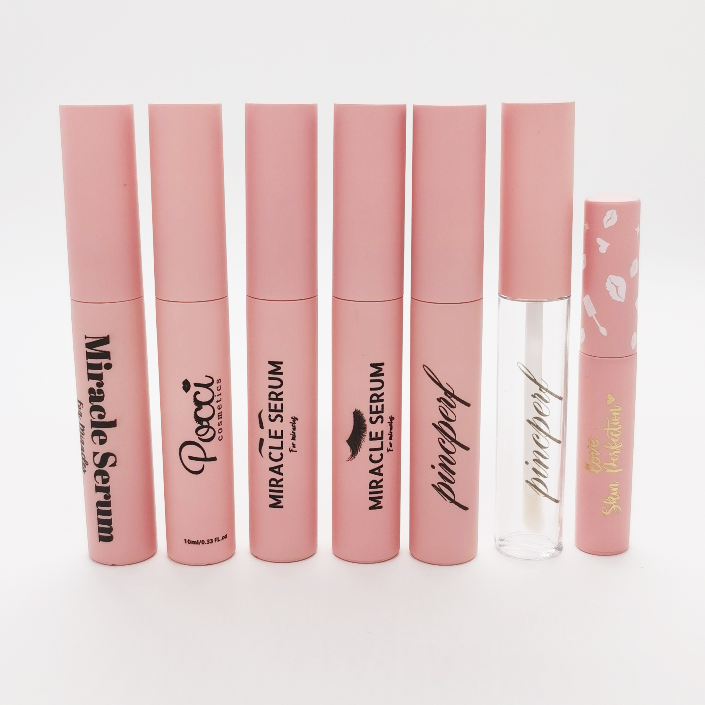 In Stock 10ml Luxury Lip Gloss Tube Pink Eyeliner Tube Empty Mascara Tube
