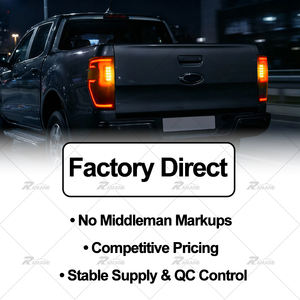 Feu arrière LED d'usine avec effet <span class=keywords><strong>de</strong></span> lumière <span class=keywords><strong>de</strong></span> démarrage froid pour Ranger T6 T7 T8 RAPTOR Système d'éclairage automobile Cadre noir - Product Image 6