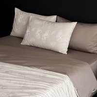 Ensemble de housse de couette en lyocell de qualité supérieure, style européen, certifié OekoTex, motif floral jacquard, literie moderne, décoration neutre, tailles SB, QB, KB, SKB