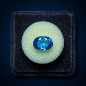 Gema de Granate Indio Natural Certificada AAA+ (3.94 Quilates) Color Azul Agua # 15 Gem152 - Product Image 3