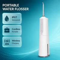 Hydropulseur Électrique Portable Étanche IPX7 pour une Utilisation Sûre sous la Douche, Facile à Nettoyer, Longue Autonomie, Irrigateur Buccal pour l'Hygiène Dentaire Quotidienne