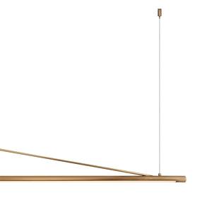 Custom Copper Lighting bar Dining Room <b>Kitchen</b> Pendant Light Fashion Antique Brass Bedroom Led Long Linear Chandeliers Lamp - Product Image 4