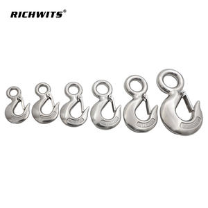 Gancho de Carga de Acero Inoxidable Estilo Americano S320, Gancho Deslizante Tipo Ojo, Función Antidesprendimiento, Gancho Marino para Eslingas - Product Image 5
