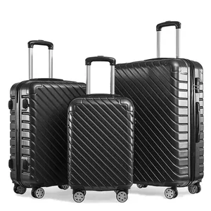 20 pollici 24 pollici cabina Abs + Pc Trolley valigia Spinner valigia cerniera Tsa chiusura doganale lungo viaggio valigia