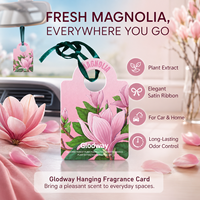 Carte parfumée multi-usages pour voiture et salle de bain, extrait de plantes naturelles, pendentif désodorisant pour intérieur de voiture, aromathérapie