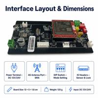 Controlador de Sistema de Estacionamiento Inteligente, Placa de Control de Bloqueo de Estacionamiento 4G IoT MQTT con Detección de Vehículos por Ultrasonido y Bucle de Tierra