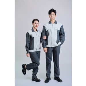 Ensemble de vêtements de travail de sécurité à manches longues en charbon de bois FMF anti-rétrécissement pour femmes du Vietnam - Product Image 1